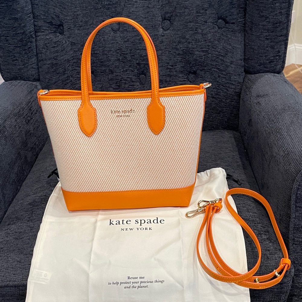 NWOT...Kate Spade Bleecker Canvas Crossbody Tote